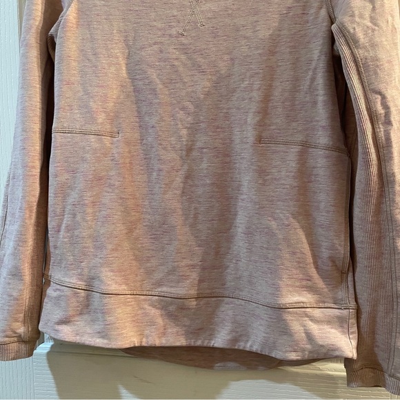 Lululemon Exhalation Pullover II Heathered Marled Mojave Magenta Pink size 6 EUC - Picture 7 of 15